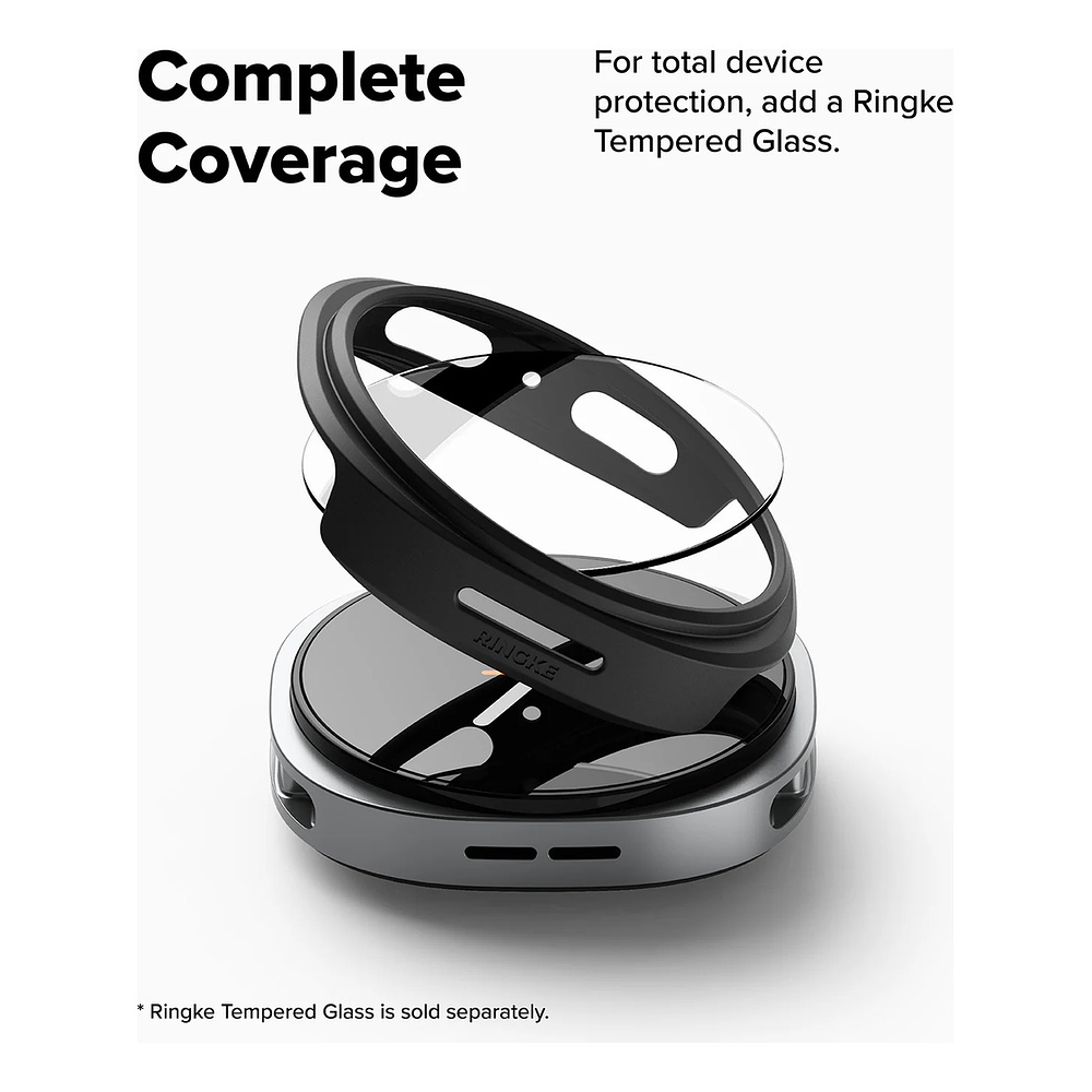 Case Ringke Slim 2-pack Para Galaxy Watch8 40mm Black/clear 9