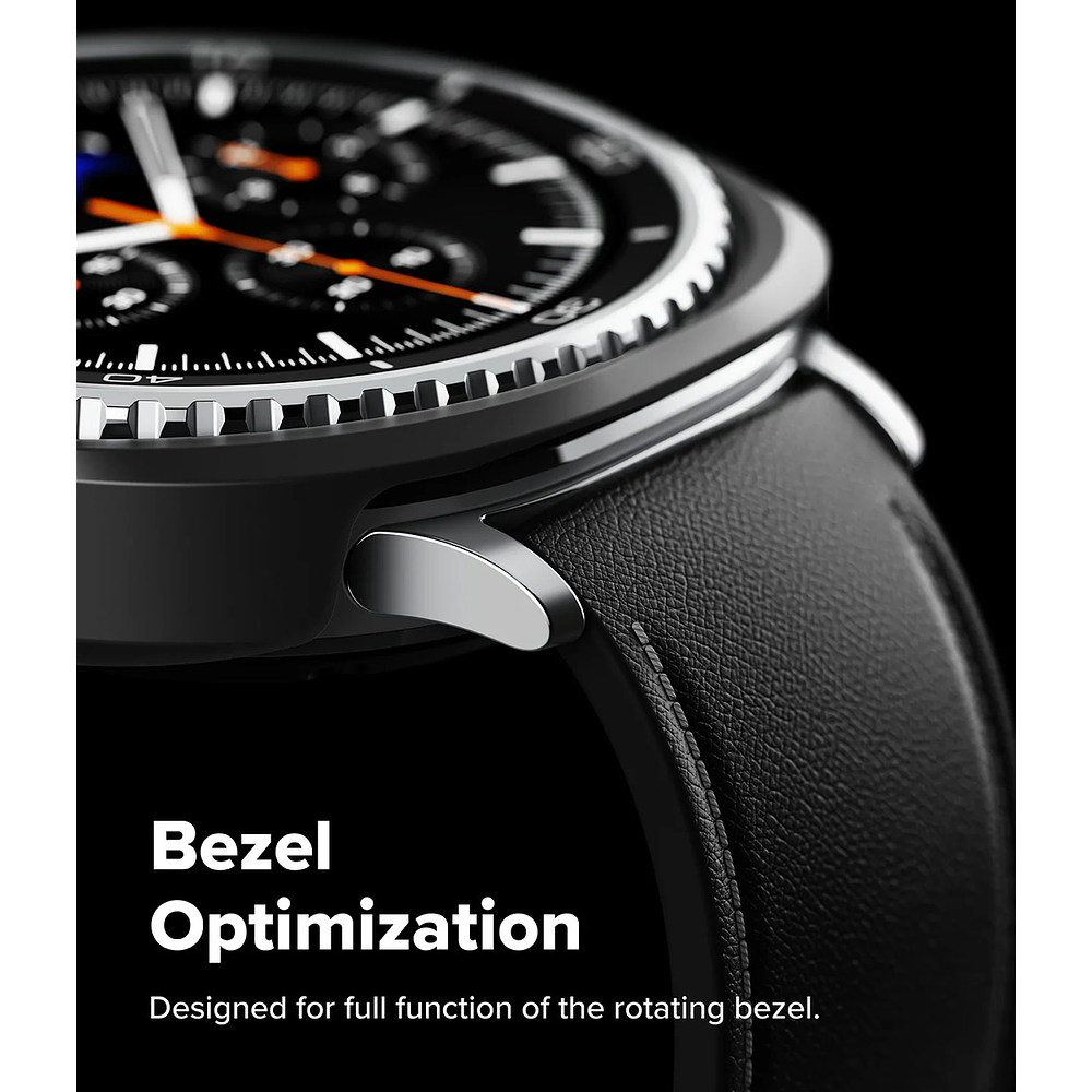 Case Ringke Slim 2-pack Para Galaxy Watch8 46mm Clear/black 5