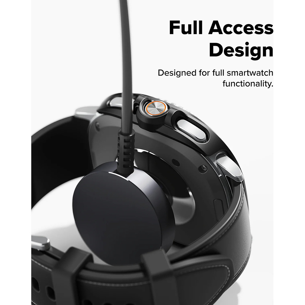 Case Ringke Slim 2-pack Para Galaxy Watch8 46mm Clear/black 6