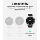 Case Ringke Slim 2-pack Para Galaxy Watch8 46mm Clear/black 9