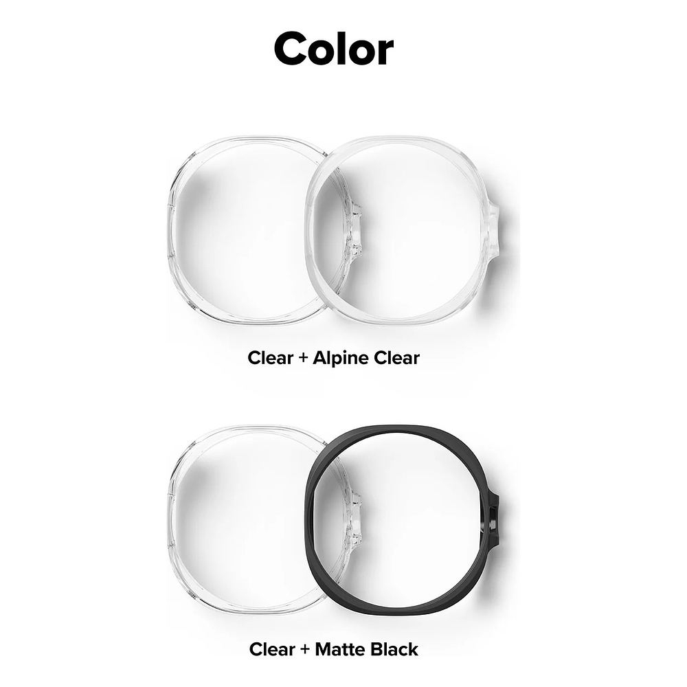 Case Ringke Slim 2-pack Para Galaxy Watch8 46mm Clear/black 10