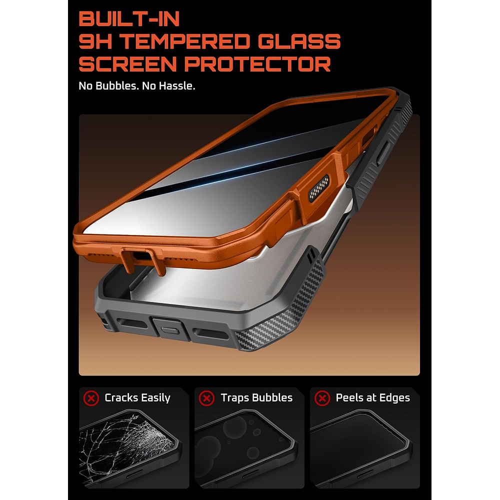 Case Supcase Ub Grip Pro 360° Magsafe Para Iphone 17 Pro Max 6.9 Coral 2