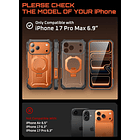 Case Supcase Ub Grip Pro 360° Magsafe Para Iphone 17 Pro Max 6.9 Coral 3