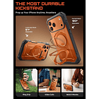 Case Supcase Ub Grip Pro 360° Magsafe Para Iphone 17 Pro Max 6.9 Coral 7