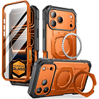 Case Supcase Ub Grip Pro 360° Magsafe Para Iphone 17 Pro Max 6.9 Coral 1