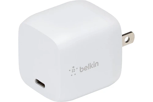 Cargador de Pared Belkin 30w Para iPhone 15 Pro Max 6.7 / iPhone 15 Pro 6.1 / iPhone 15 Normal 6.1 / iPhone 15 Plus 6.7 (cubo)