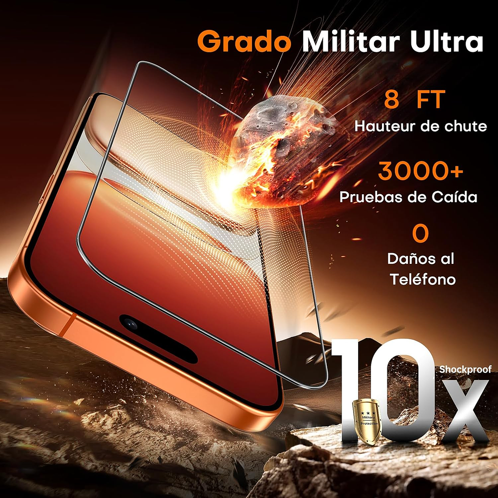 Protector De Pantalla Mica Para iPhone 17 Pro Max 6.9 | iPhone 17 Pro 6.3 | iPhone 17 Normal 6.3 | iPhone 17 Air 6.5 9