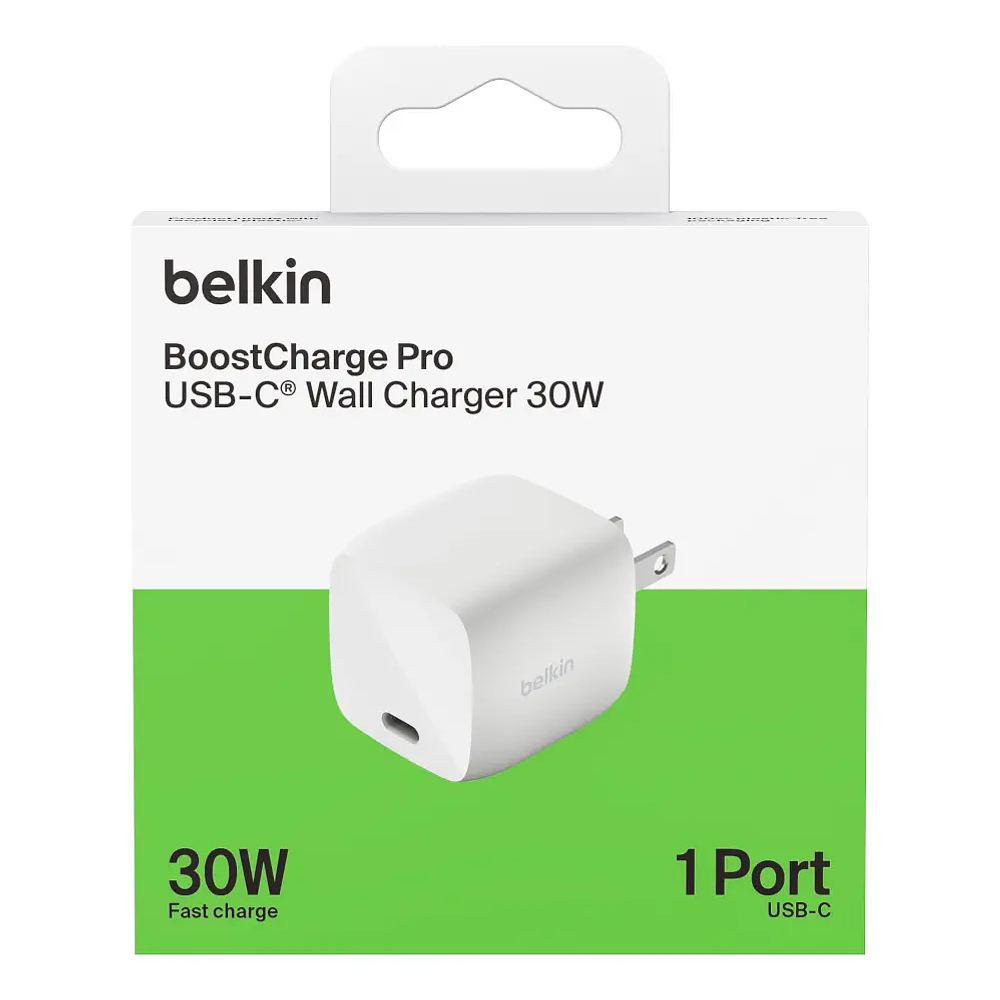 Cargador de Pared Belkin 30w Para iPhone 12 Pro Max 6.7 / iPhone 12 Pro 6.1 / iPhone 12 Normal 6.1 / iPhone 12 Mini 5.4 (cubo) 1