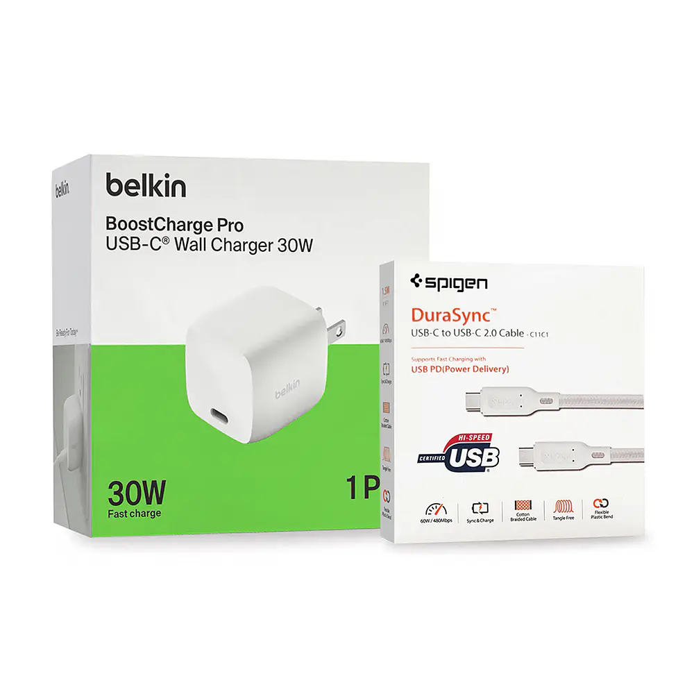 Cargador de Pared Belkin 30w Para iPhone 16e (2025) + Cable 2