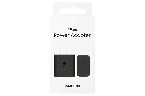 Samsung Cargador de Pared 25watts Para Galaxy Z Flip7 Fold7 Negro (solo cubo)