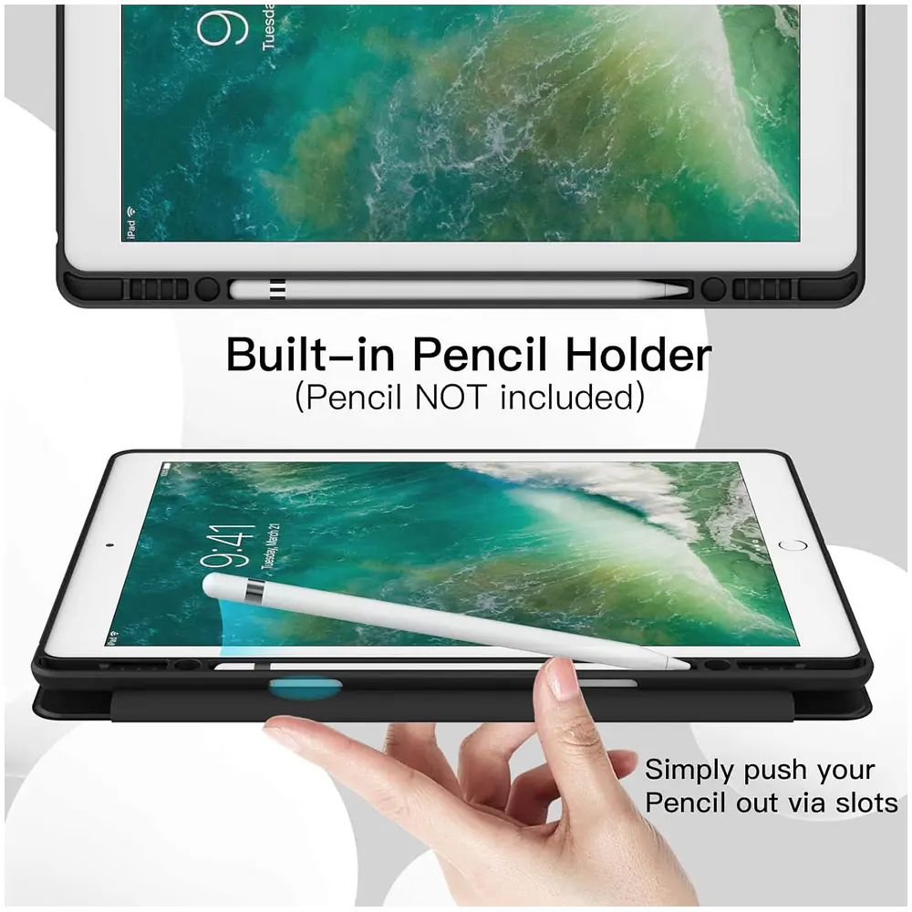 Funda Smart Case Para iPad 9.7 6ta 2018 5ta 2017 + Mica 5