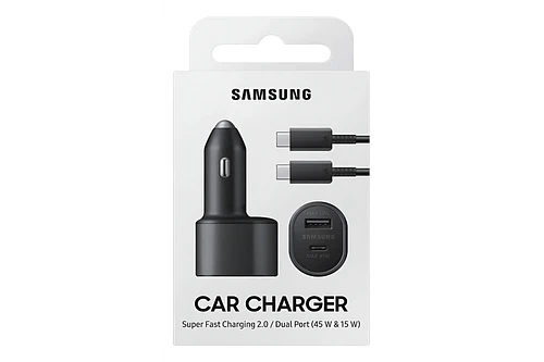 Samsung Cargador De Auto 45watts Para Galaxy S26 Plus Ultra
