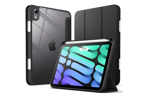 Smart Clear Case Para Ipad Mini 7 Gen A2993 A2995 Black