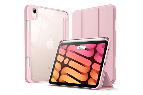 Smart Clear Case Para Ipad Mini 7 Gen A2993 A2995 Rose