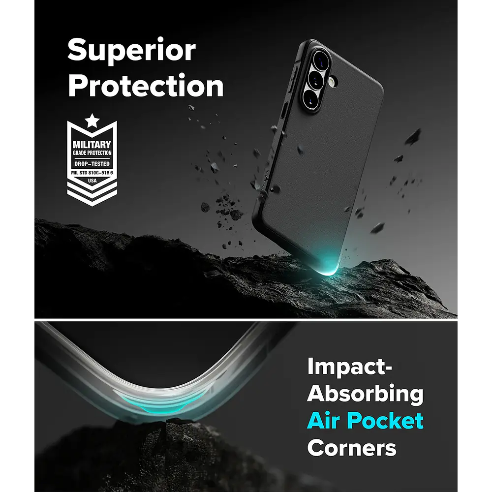 Case Delgado Ringke Onyx Para Galaxy S26 Plus - Mate Black 2