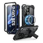Case I-blason (mag) 360° Para Galaxy S26 Ultra Black + Mica 1