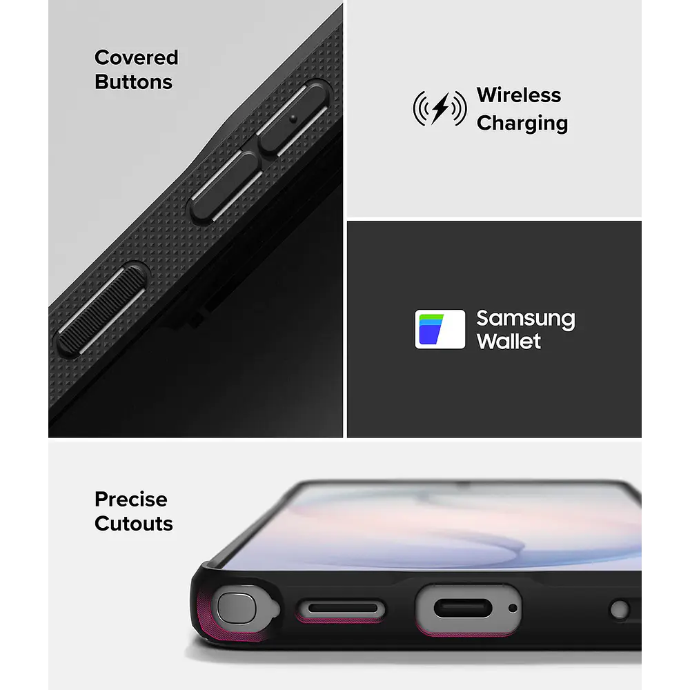 Case Delgado Ringke Onyx Para Galaxy S26 Ultra - Mate Black 8