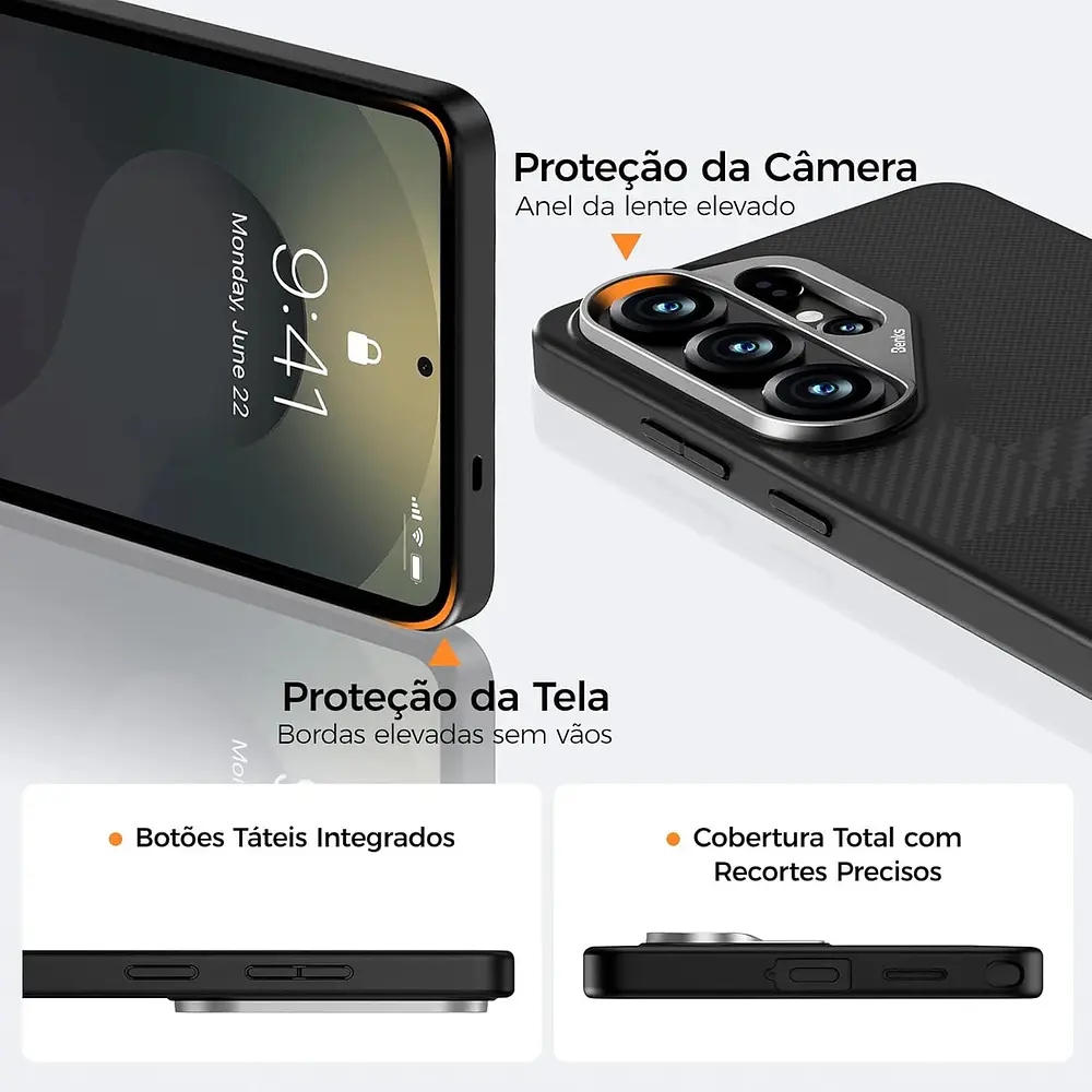 Case Benks Montage Pro Kevlar (mag) Para Galaxy S26 Ultra 9