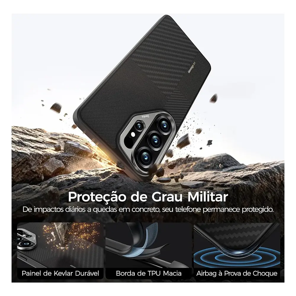 Case Benks Montage Pro Kevlar (mag) Para Galaxy S26 Ultra 10