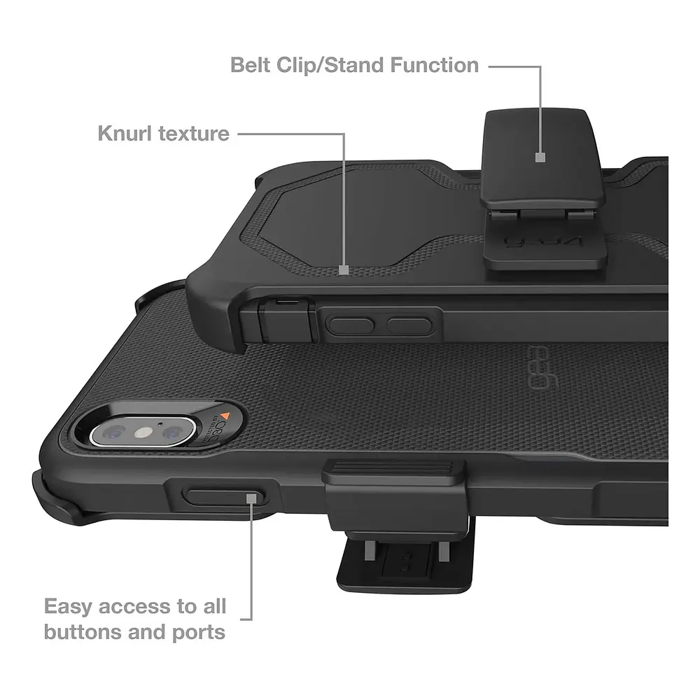 Case Gear4 Platoon Para Iphone Xs Max 6.5 Negro 5