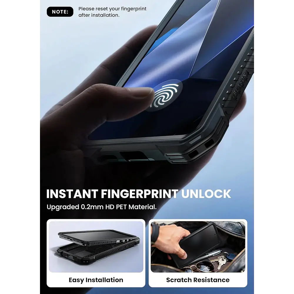 Case I-blason (mag) 360° Para Galaxy S26 Ultra Black + Mica 5