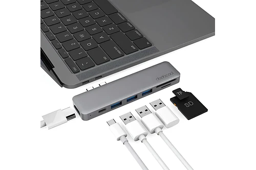 Adaptador Hub Dodocool Usb C Para Macbook Air 13.6 M5 A3449
