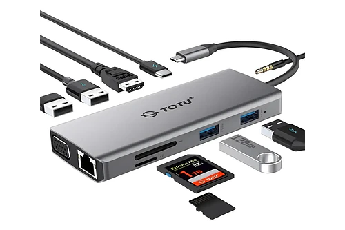 Adaptador Hub Totu Para Macbook Pro 16 M5 (2026) A3428 A3429