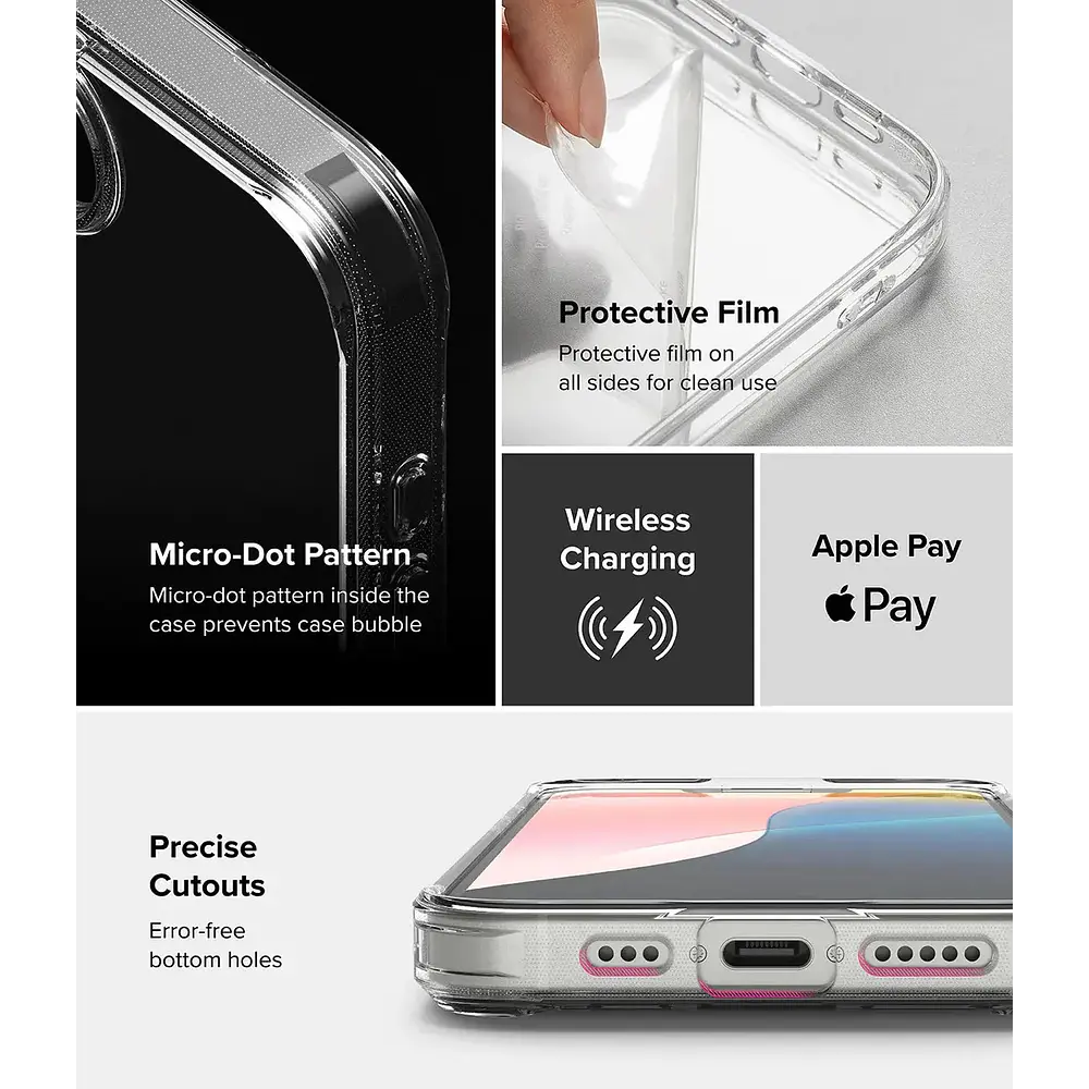 Case Ringke Fusion Clear Para Iphone 17e (2026) 6