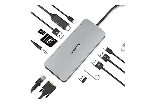 Adaptador Hub Upgrow 13en1 Para Macbook Air 13.6 M5 A3449