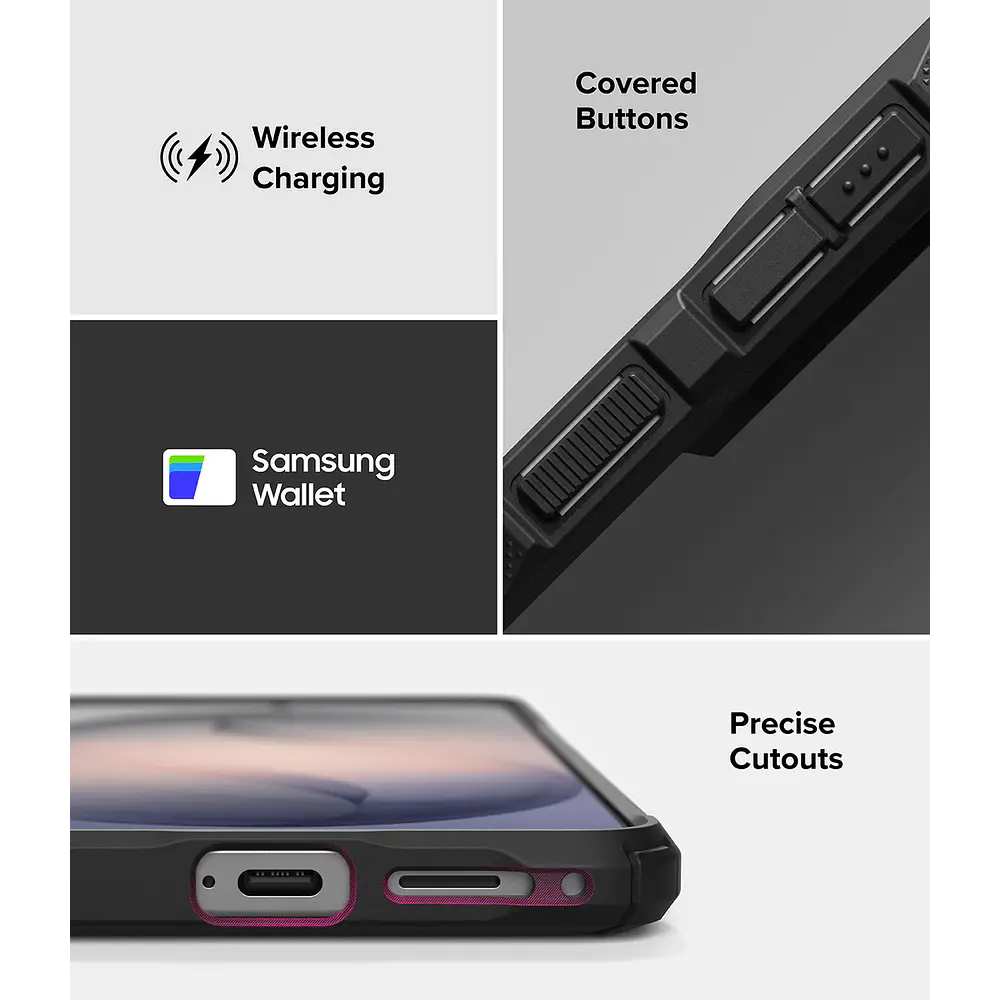 Case Ringke Fusion X Para Galaxy S26 Normal 2026 Camo Black 3