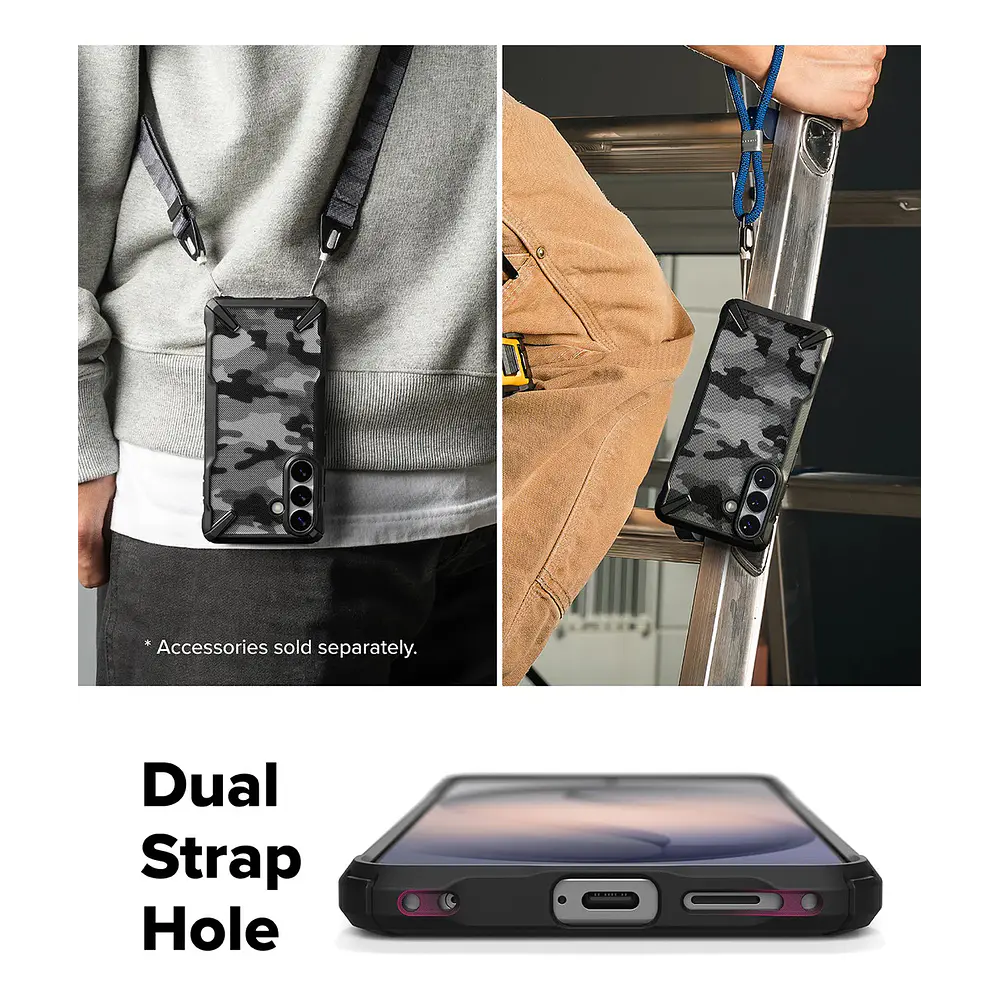 Case Ringke Fusion X Para Galaxy S26 Normal 2026 Camo Black 5