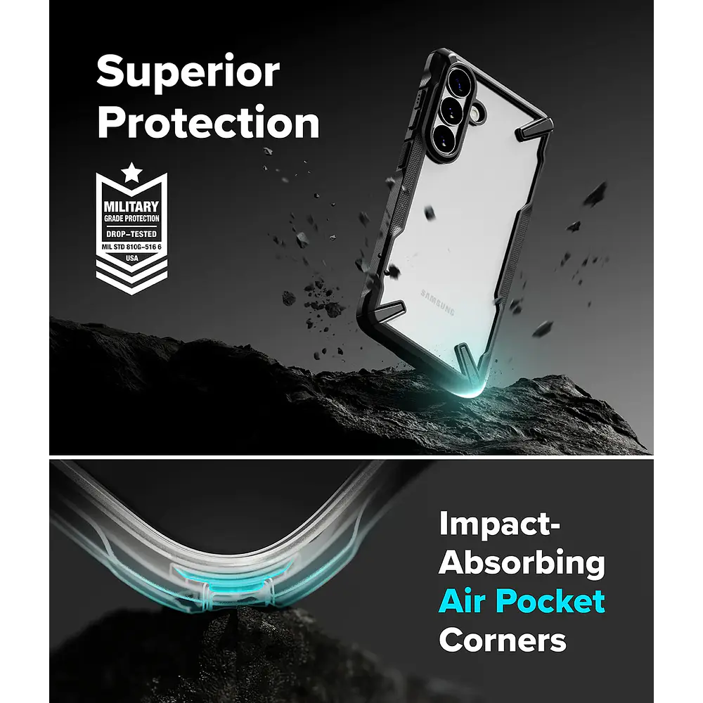 Case Ringke Fusion X Para Galaxy S26 Normal (2026) Black 6