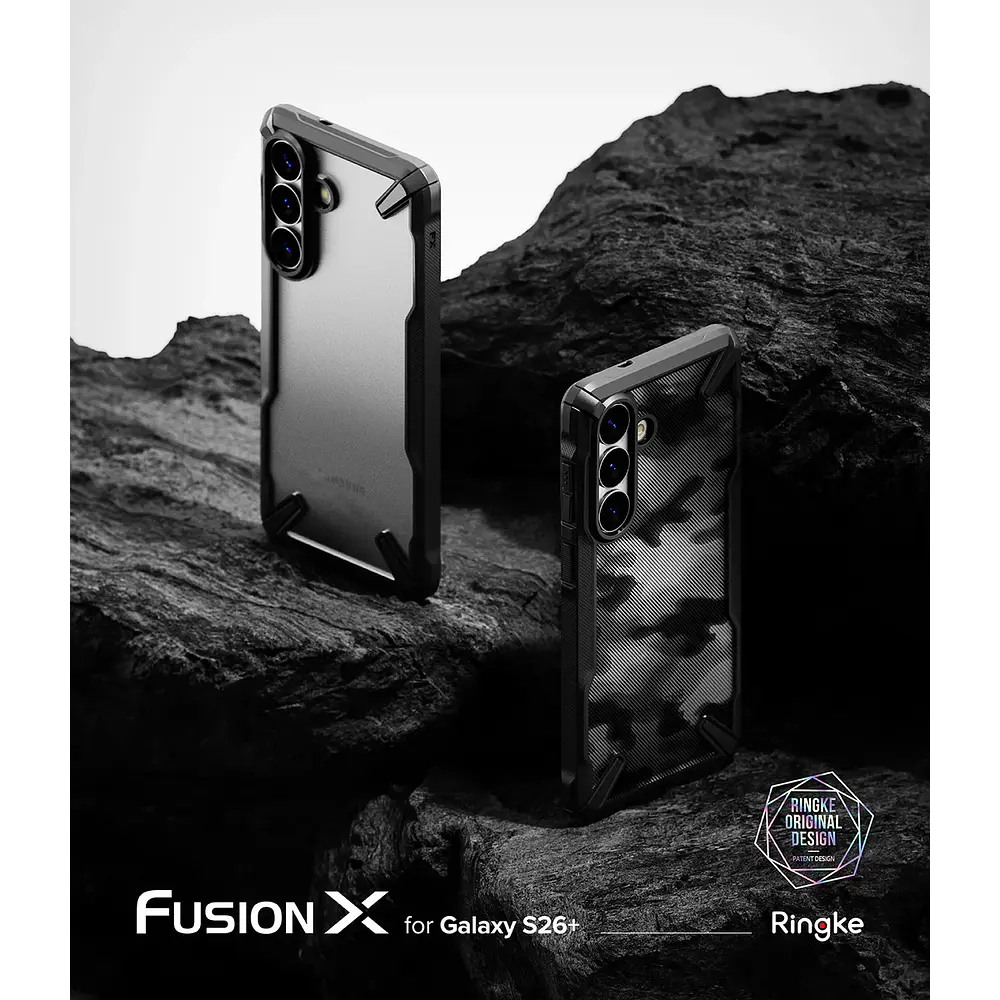 Case Ringke Fusion X Para Galaxy S26 Plus 2026 Camo Black 4