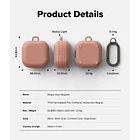 Case Ringke Onyx (mag) Para Galaxy Buds4 / Buds4 Pro Coral 4