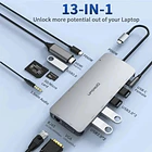 Adaptador Hub Upgrow 13en1 Para Macbook Neo 13 (2026) A3404 7