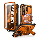 Case I-blason (mag) 360° Para Galaxy S26 Ultra Naranja +mica 1