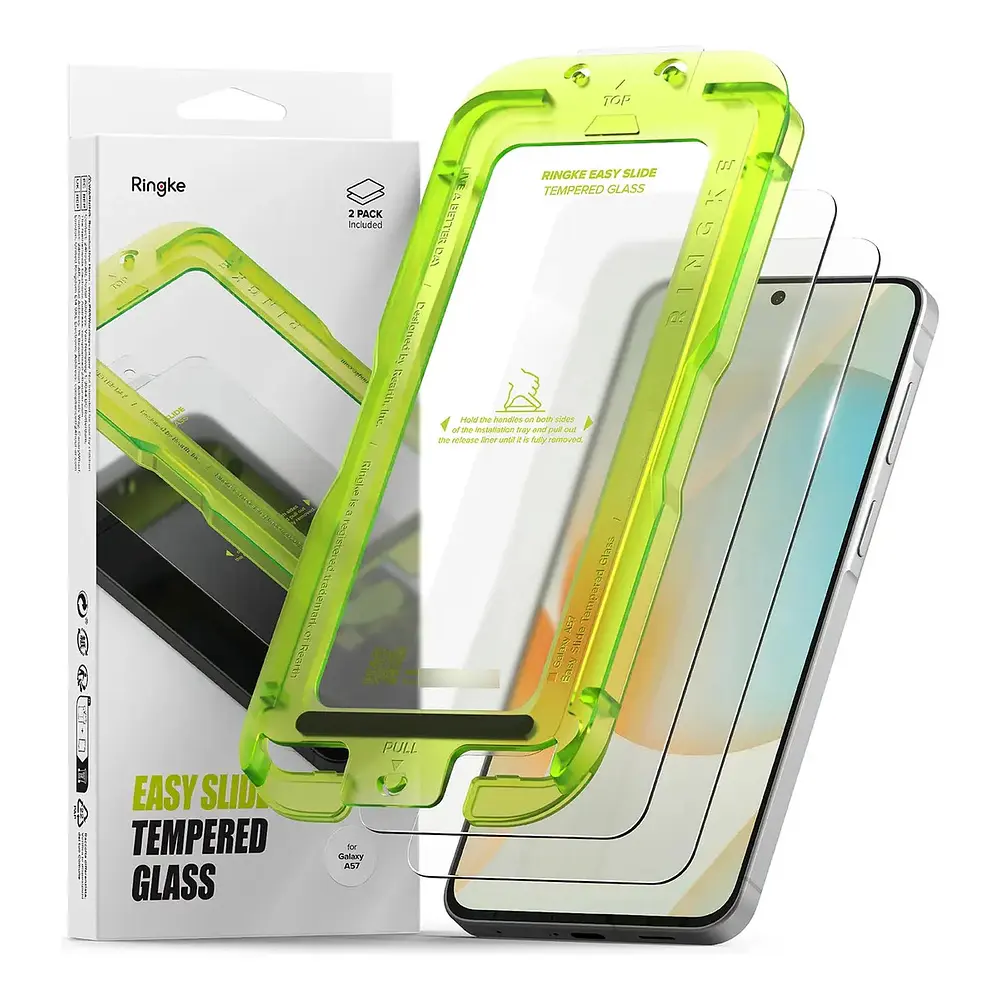 Mica D Vidrio Ringke Easy Slide Para Galaxy A57 5g 2-pack 1