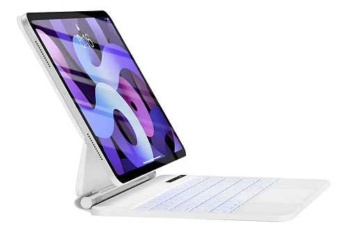 Teclado Magnético Para Ipad Air 11 M4 Chip (2026) A3459 A3460 A3463 Blanco