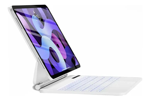 Teclado Magnético Para Para Ipad Air 13 M4 Chip (2026) A3461 A3462 A3464 White