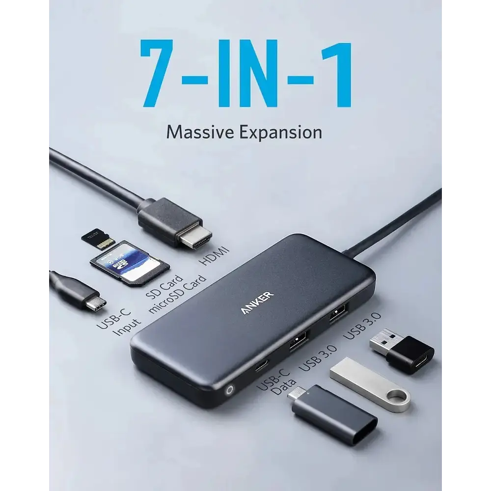 Adaptador Hub Anker 7en1 Para Macbook Neo 13 (2026) A3404 2