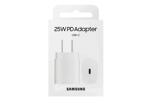 Samsung Cargador de Pared 25watts Para Galaxy A57 A36 A26 Blanco