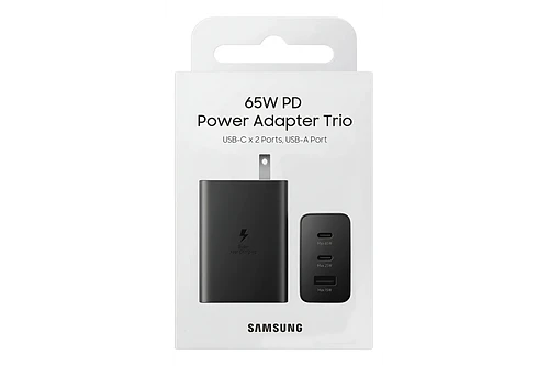 Samsung Cargador De Pared Trio 65watts Para Galaxy S26 Plus Ultra