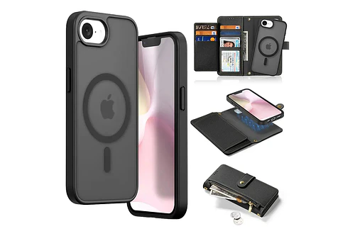 Case + Flip Cover (mag) Leather Para Iphone 17e (2026)
