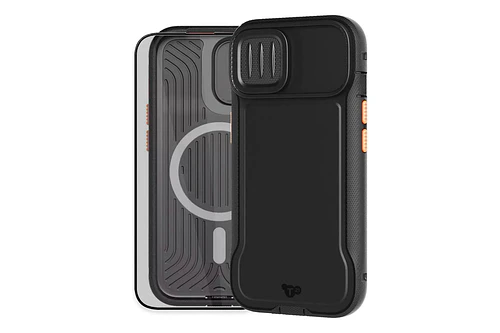 Case + Mica Tech21 Evo Max (mag) Para Iphone 14 Normal 6.1