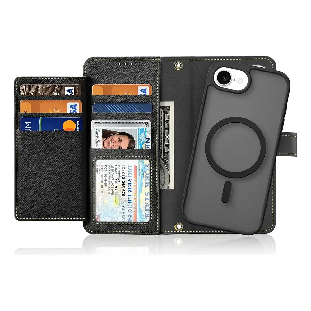 Case + Flip Cover (mag) Leather Para Iphone 17e (2026) 3