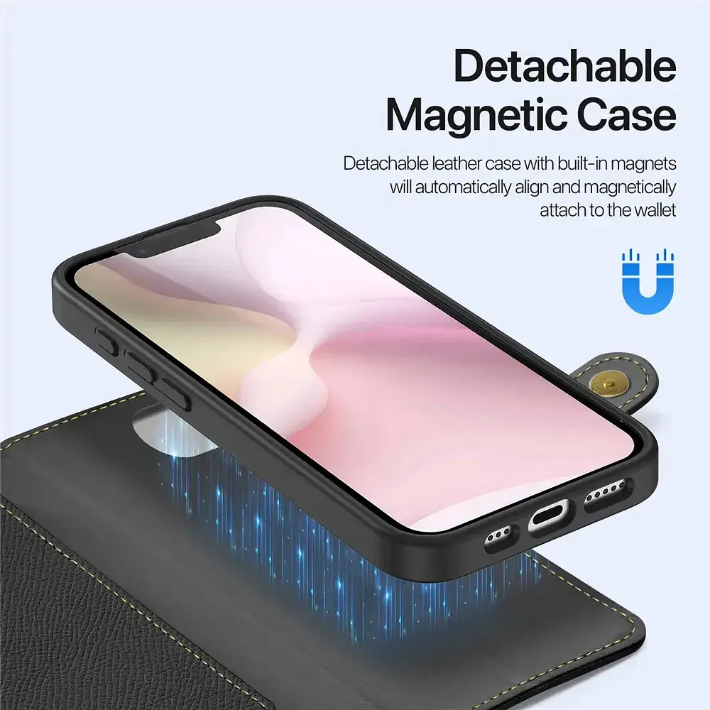 Case + Flip Cover (mag) Leather Para Iphone 17e (2026) 6