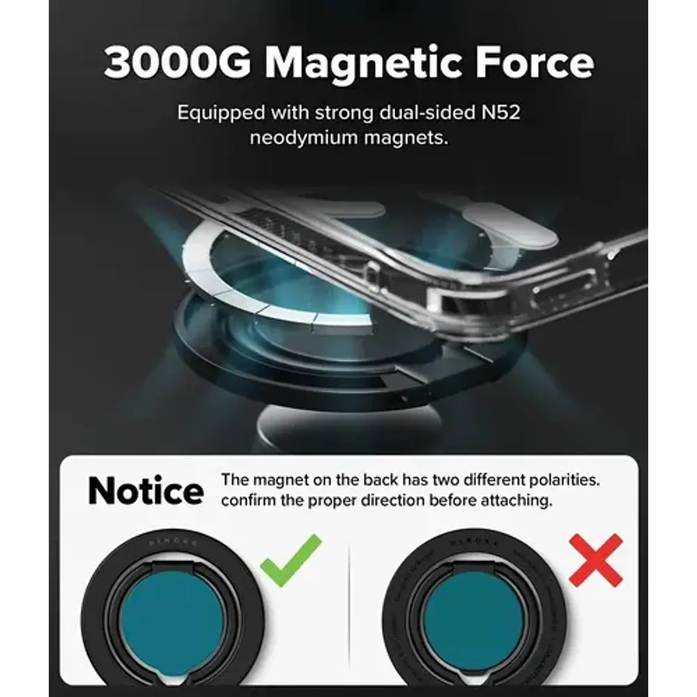 Holder Parante Ringke Dual (mag) Para iPhone 13 Pro Max 6.7 / iPhone 13 Pro 6.1 / iPhone 13 Normal 6.1 / iPhone 13 Mini 5.4 5