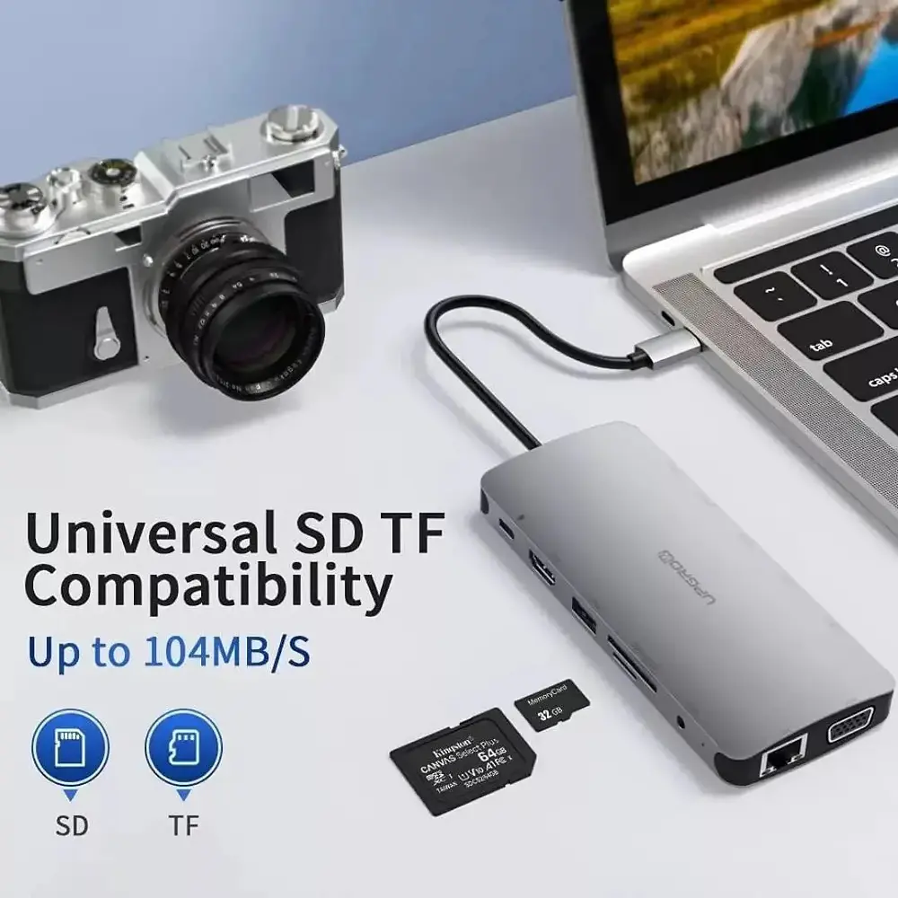 Hub Upgrow Usb Tipo C 13en1 Para Macbook Air 15 M5 A3448 2