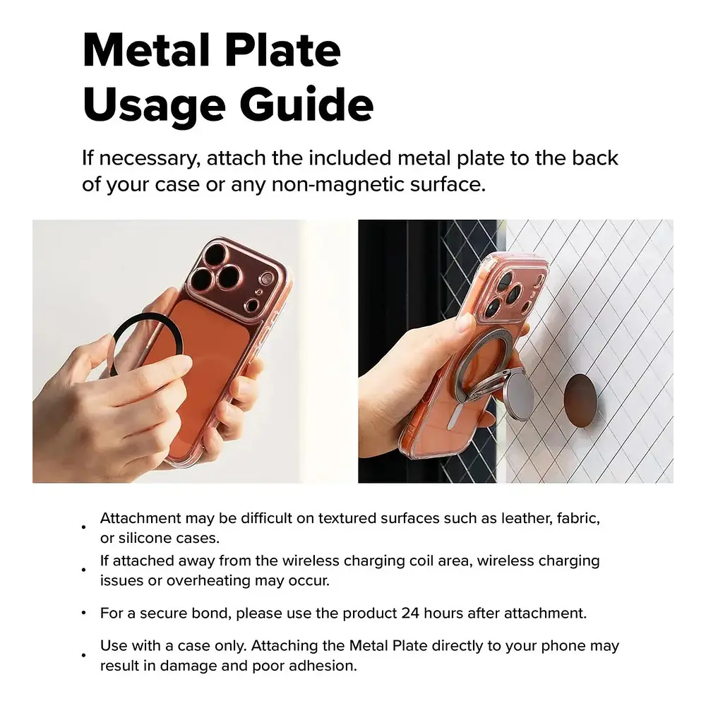 Holder Parante Ringke Dual (mag) Para iPhone 16 Pro Max 6.9 | iPhone 16 Pro 6.3 | iPhone 16 Normal 6.1 | iPhone 16 Plus 6.7 9