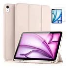 Mica + Smart Case Para iPad Air 11 M4 Chip (2026) A3459 A3460 A3463 Rosa Mate 1